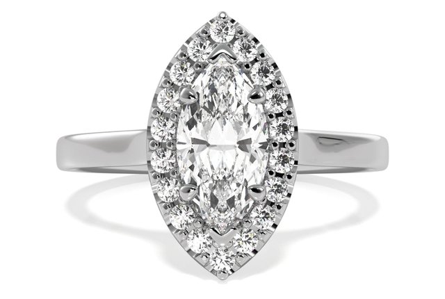 marquise cut engagement ring