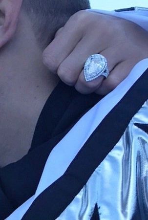 Paris Hilton's pear-shaped engagement ring