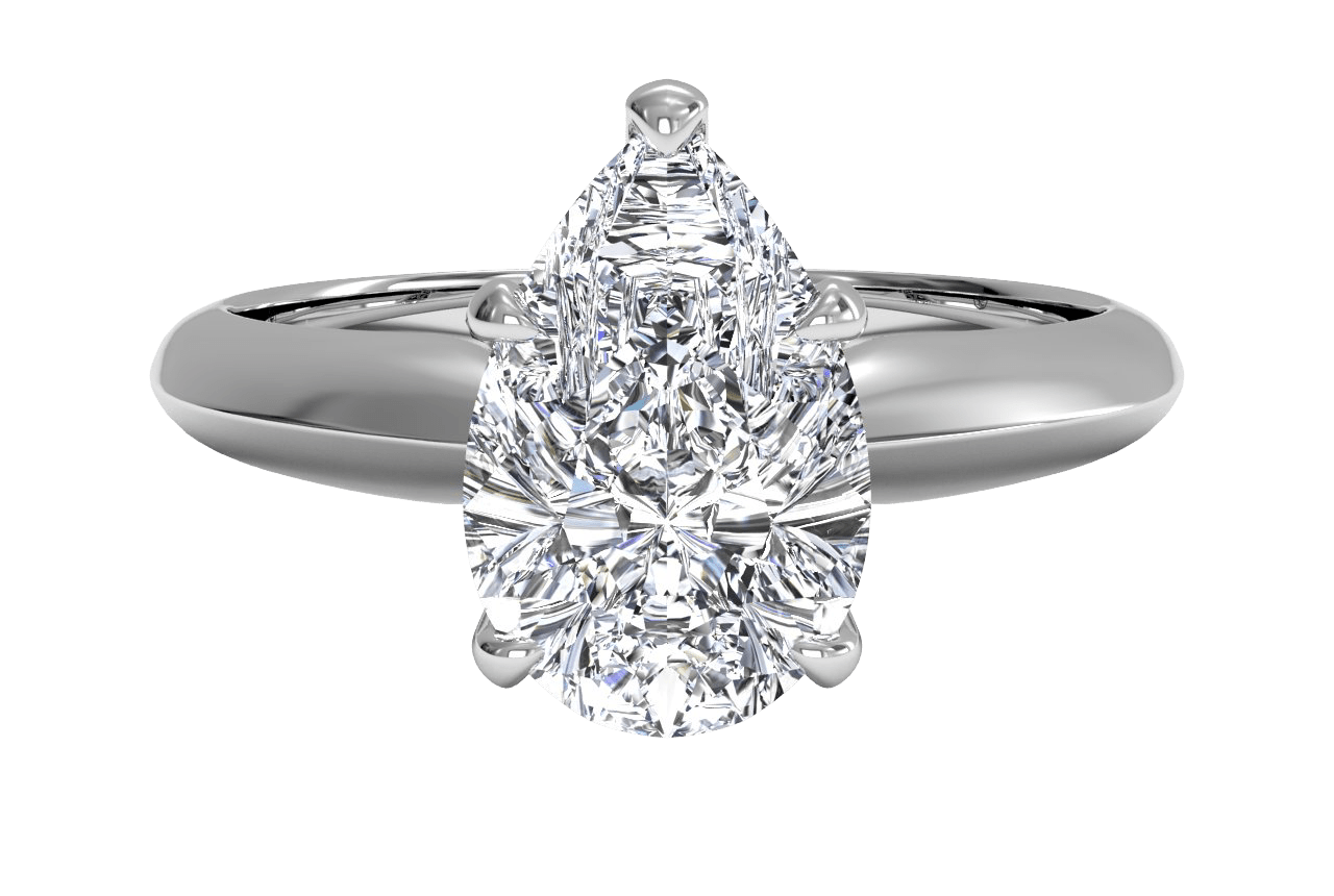 pear cut diamond engagement ring