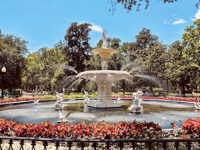 fountain in Savannah, Georgia