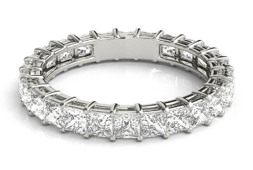 princess cut diamond eternity ring