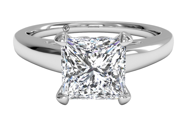 princess-cut diamond ring