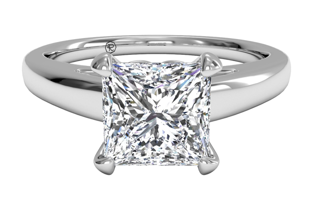 princess-cut solitaire