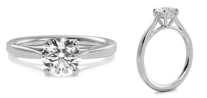 prong-set engagement ring