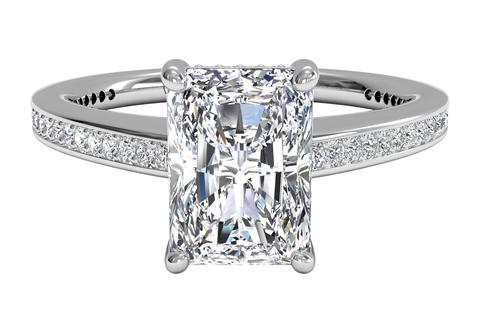 Her UPGRADE Ring Came True | 3ct Elongated Radiant Cut Diamond - YouTube