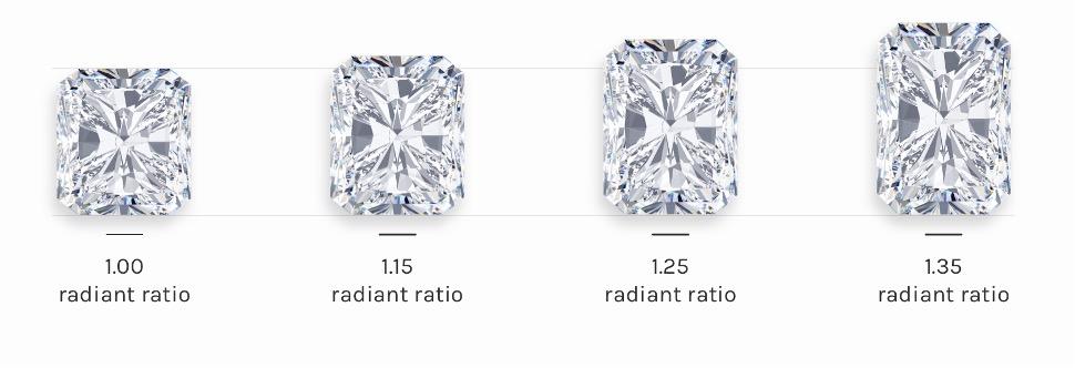 radiant cut diamond ratio