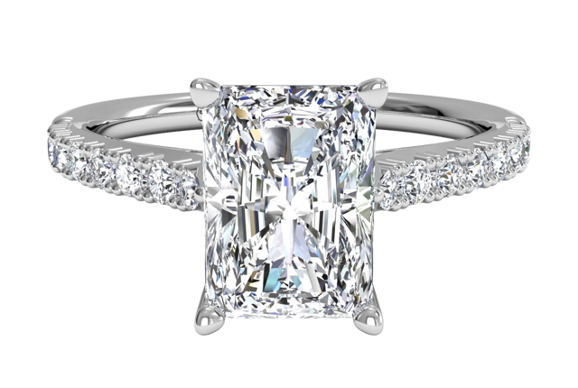 radiant cut engagement ring