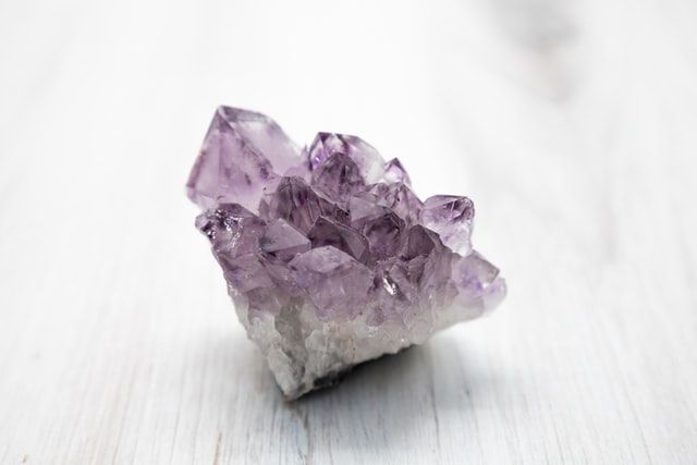 rough amethyst crystal