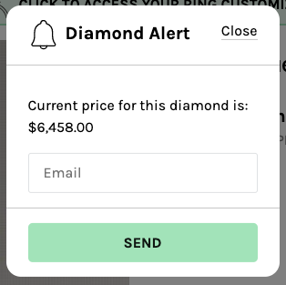 Ritani diamond price alerts