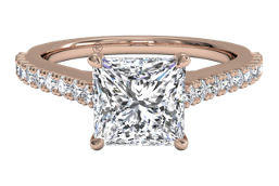 rose gold diamond ring