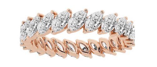 rose gold eternity ring