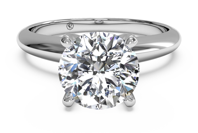 round cut engagement ring