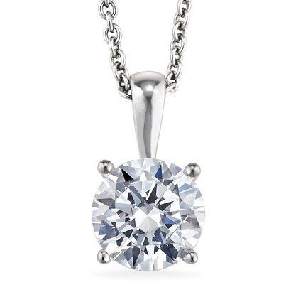 round diamond pendant