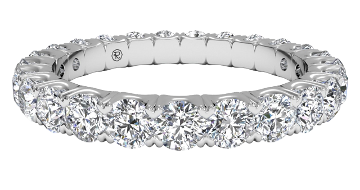 round-cut diamond eternity ring
