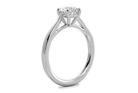 solitaire engagement ring side view