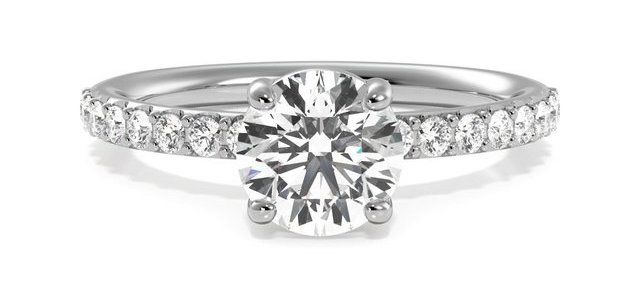 sidestone engagement ring