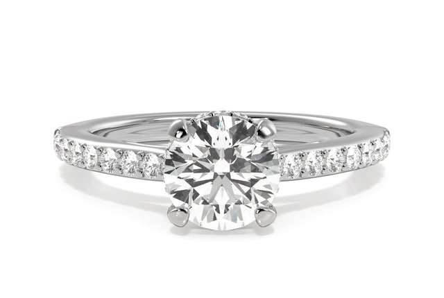 sidestone engagement ring