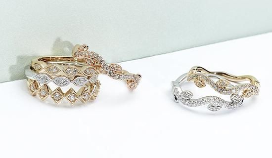 stackable diamond rings 