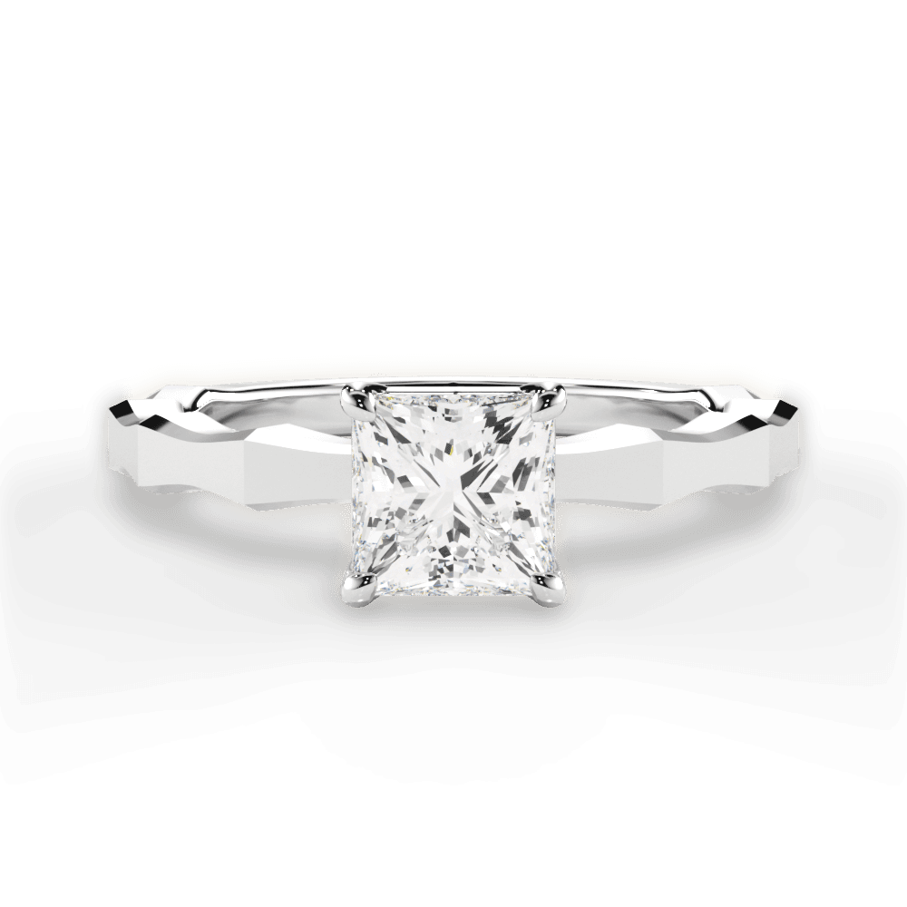 1.01 Carat Princess Cut Diamond and Gold Solitaire Ring For Sale at 1stDibs  | 1.01 carat diamond princess cut, i carat princess cut diamond ring, 1  carat princess cut diamond ring