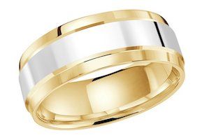 two-tone wedding band