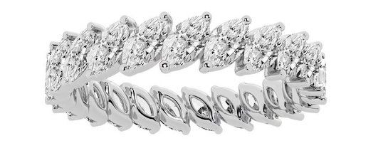 white gold eternity ring