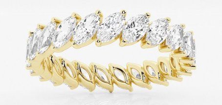 yellow gold eternity ring