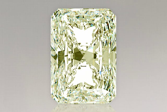 0.40 Carat Radiant Yellow Lab Diamond