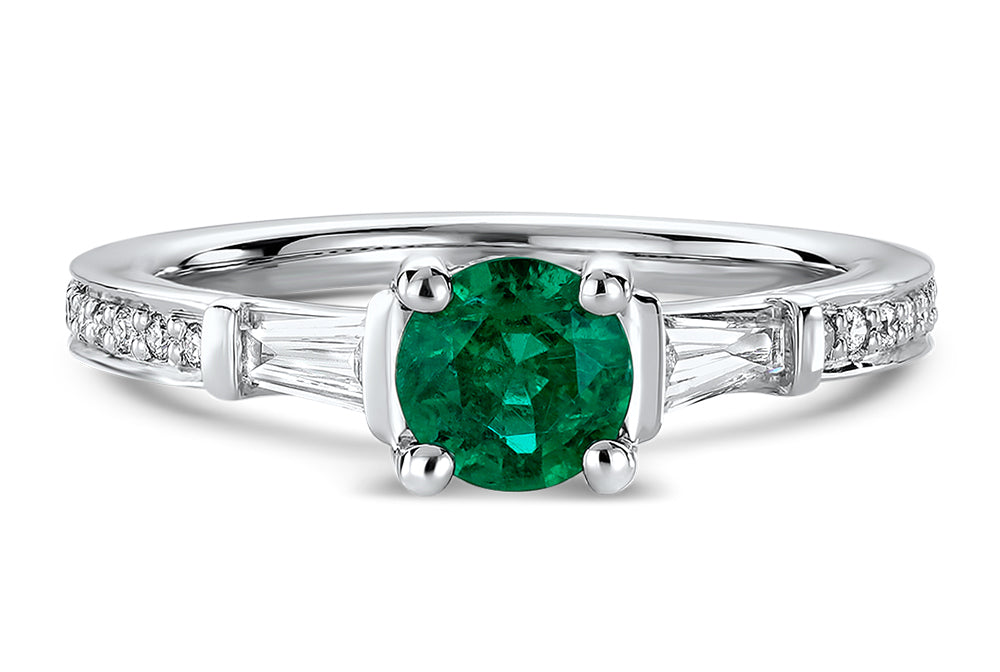 Licia Diamond Emerald Cocktail Ring