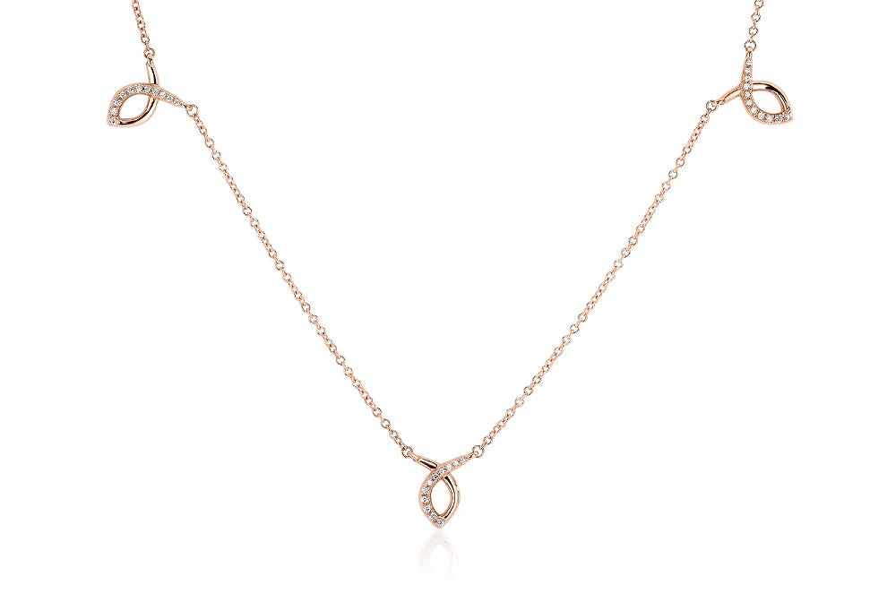 Primrose Collection Diamond Petal Necklace