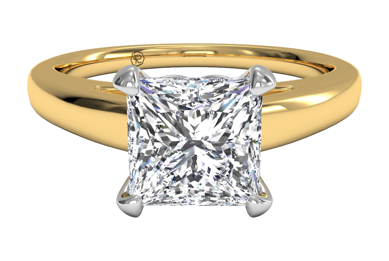 Solitaire Diamond Cathedral Engagement Ring